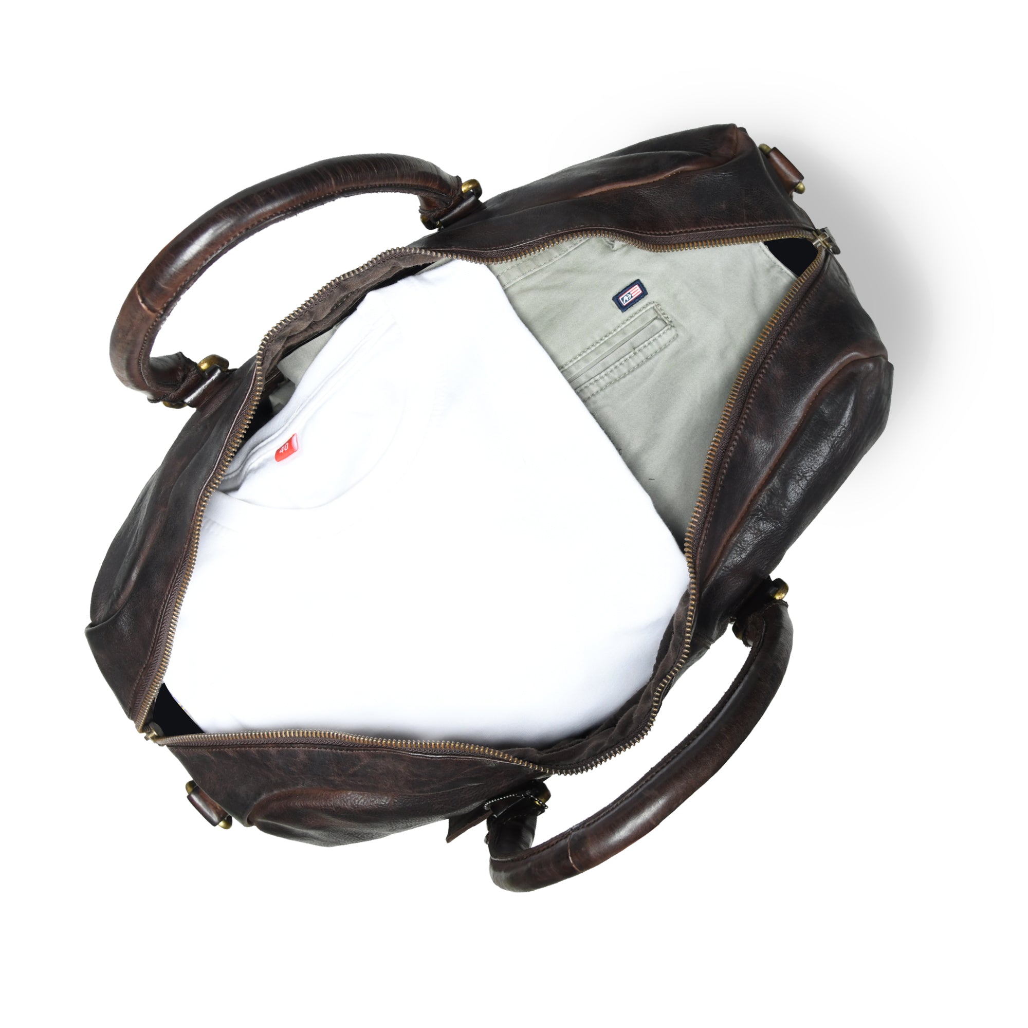 Imperium Luxe Leather Duffel - Tan Colour